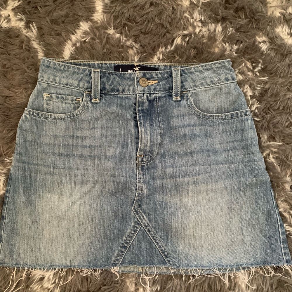 Hollister High Rise Denim Skirt